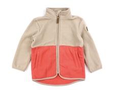 Mikk-line warm taupe fleece jacket